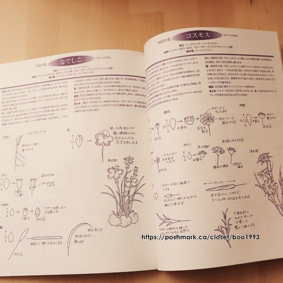 ๐3/25๐ Japanese Clay Art Book - Floral & Plants - Picture 7 of 9